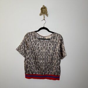 Loyd/Ford Palm Springs Leopard Silk Top S